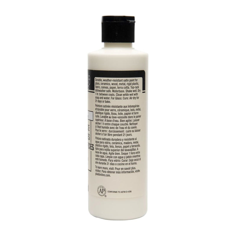 Acrylic Paint Satin Vintage Wht 8oz Folkart Multisurface