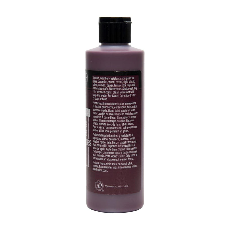 Acrylic Paint Satin Berry Wine 8oz Folkart Multisurface