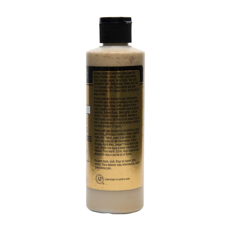 Acrylic Paint Metallic 14k Gold 8oz Folkart