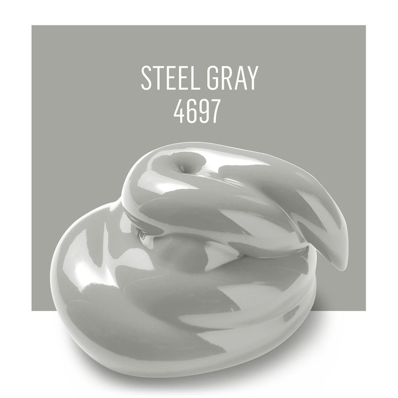 Acrylic Paint Matte Steel Gray 8oz Folkart