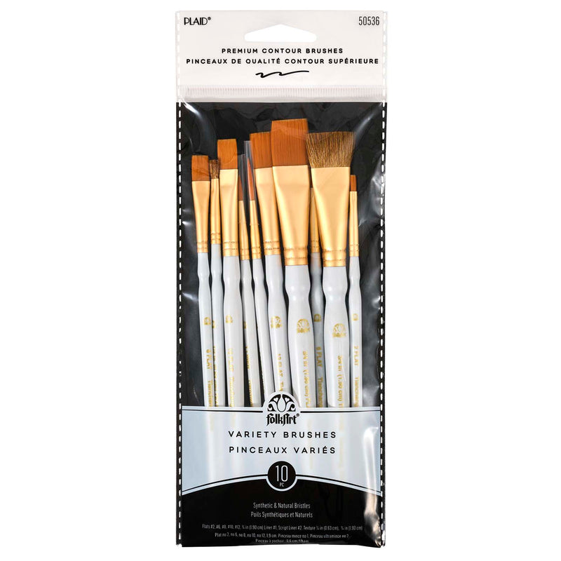 Folkart Ltp Premium Brush Set 10ct