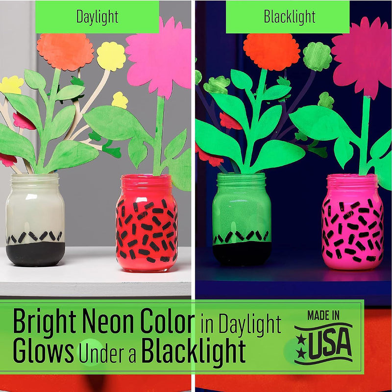 Multisurface Neon Blacklight 4ct Folkart 2oz
