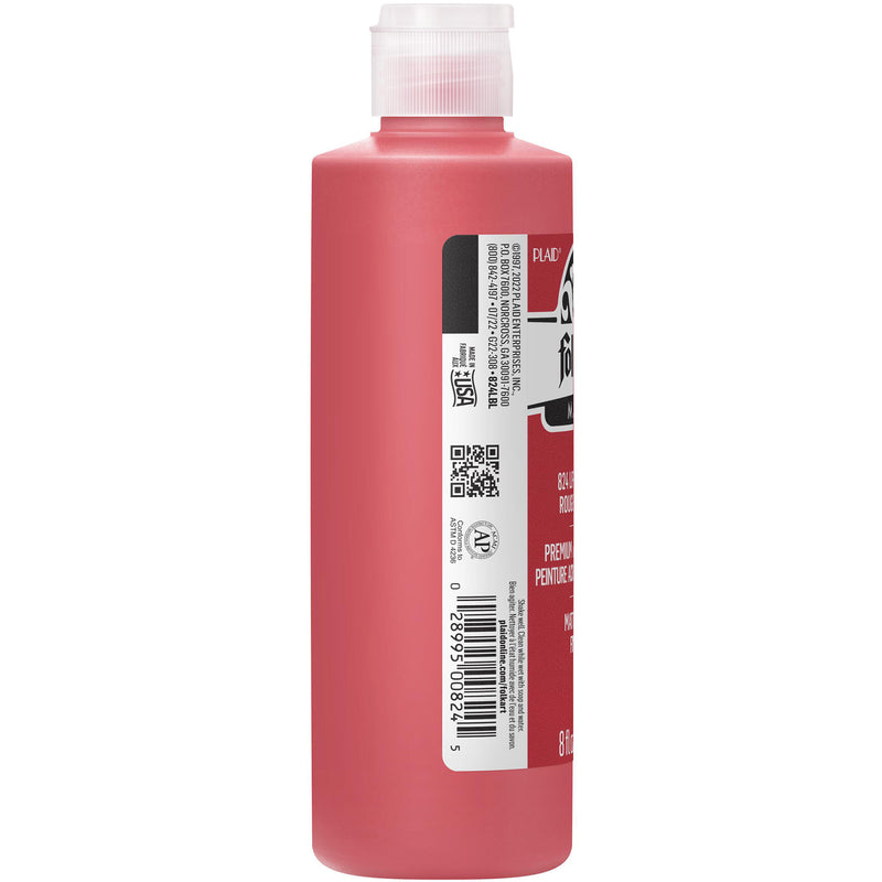 Acrylic Paint Matte Lipstck Red 8oz Folkart