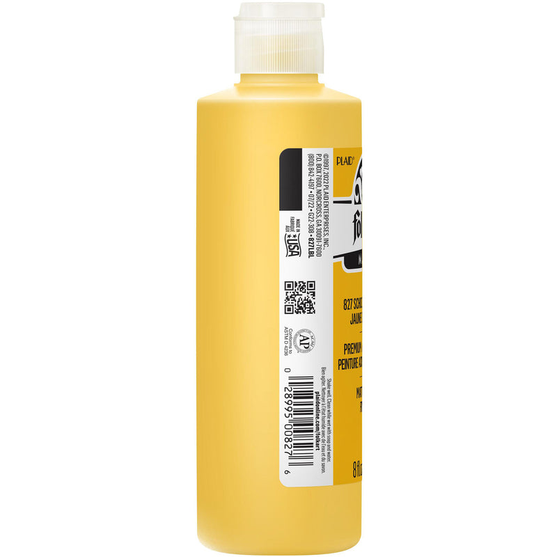 Acrylic Paint Matte Sch Bus Ylw 8oz Folkart