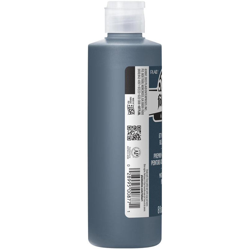 Acrylic Paint Matte Navy Blue 8oz Folkart