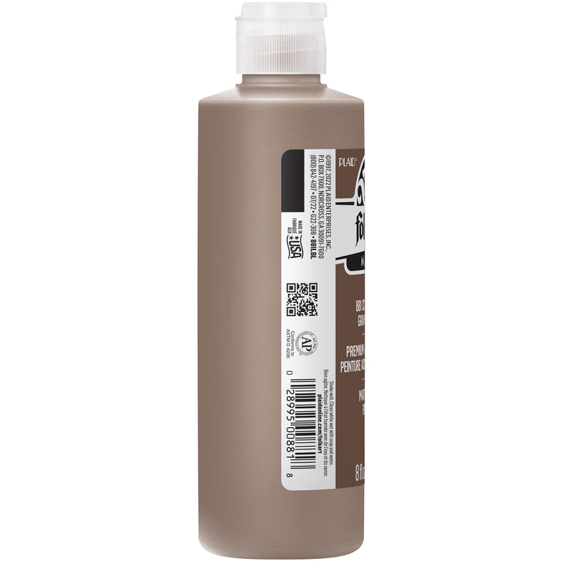 Acrylic Paint Matte Coffee Bean 8oz Folkart
