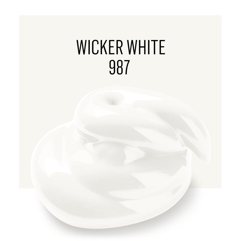 Acrylic Paint Matte Wicker Wht 8oz Folkart