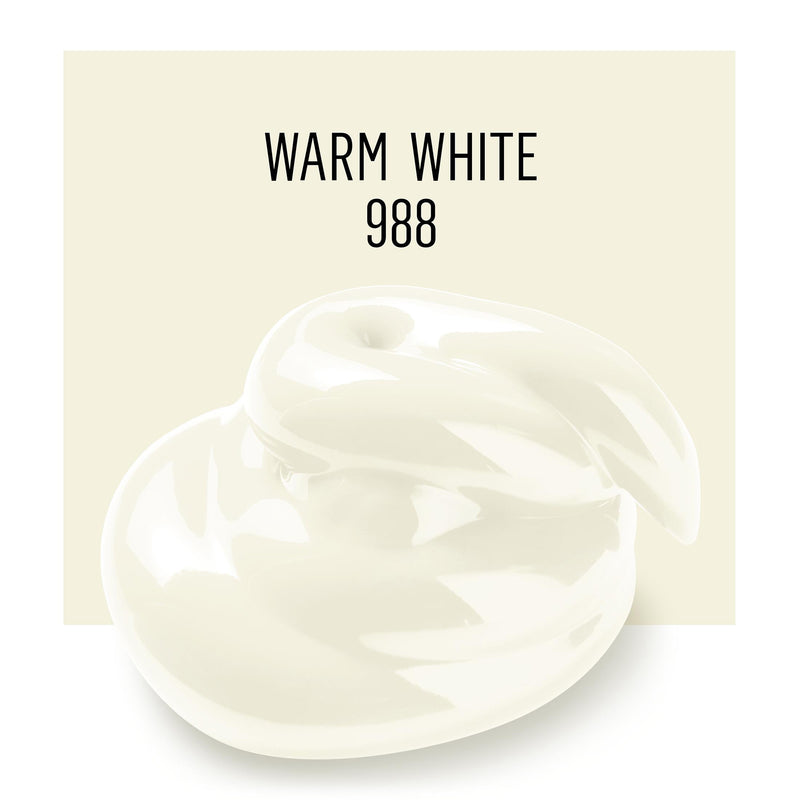 Acrylic Paint Matte Warm White 8oz Folkart