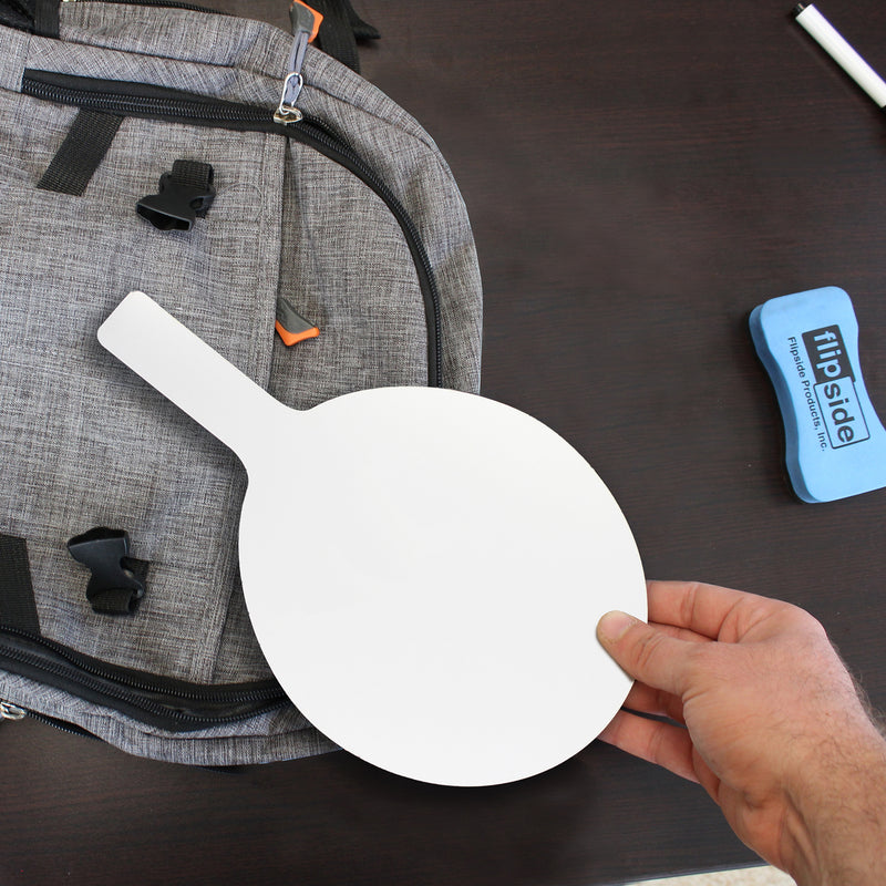 6pk Oval Dry Erase Answer Paddle