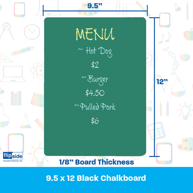 6pk Green Chalkboard 9.5x12
