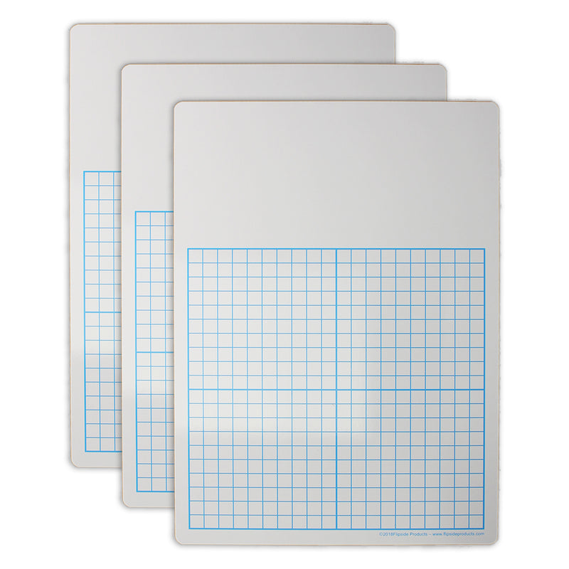 3pk 2sided Graph/dry Erase 11x16 1/2in