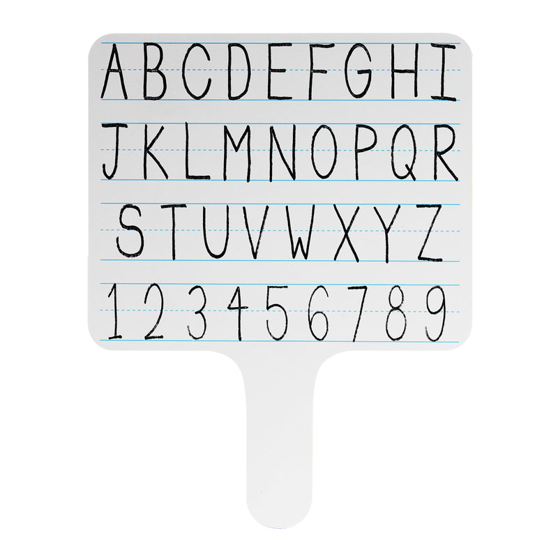 6pk Rect Lined Dry Erase Paddle