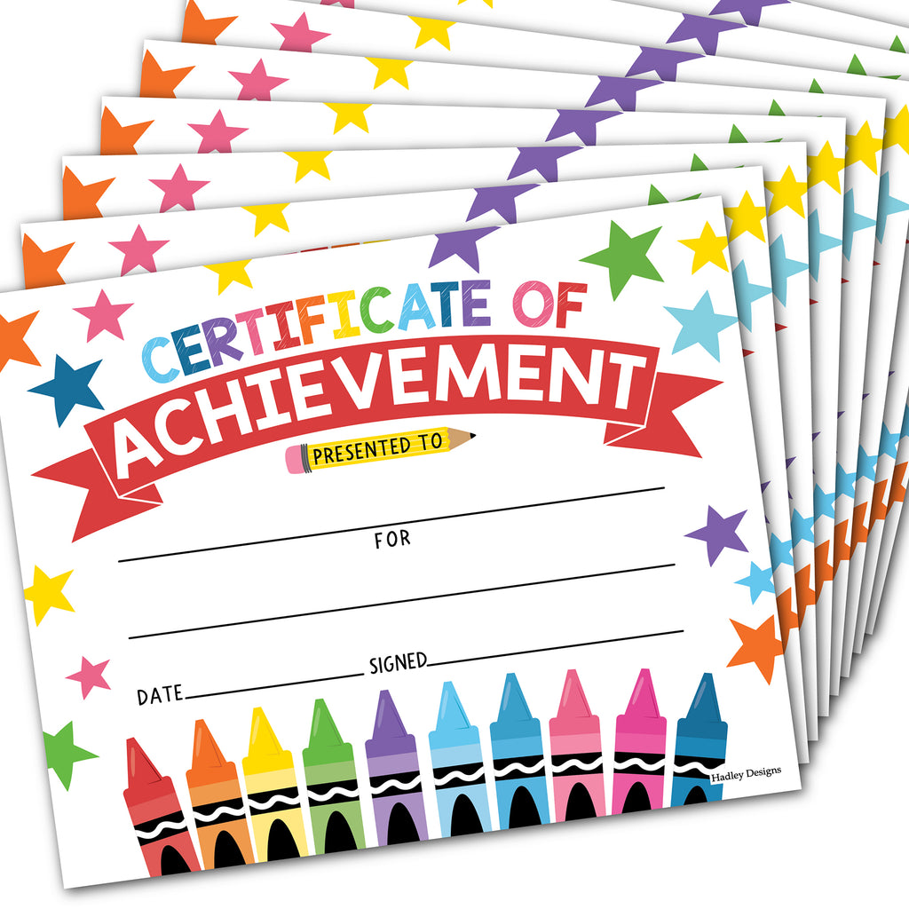 Colorful Preschool Diploma 25ct