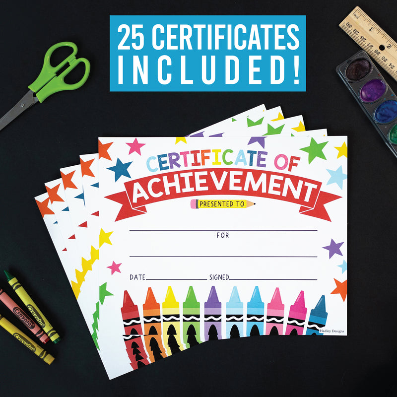 Colorful Preschool Diploma 25ct