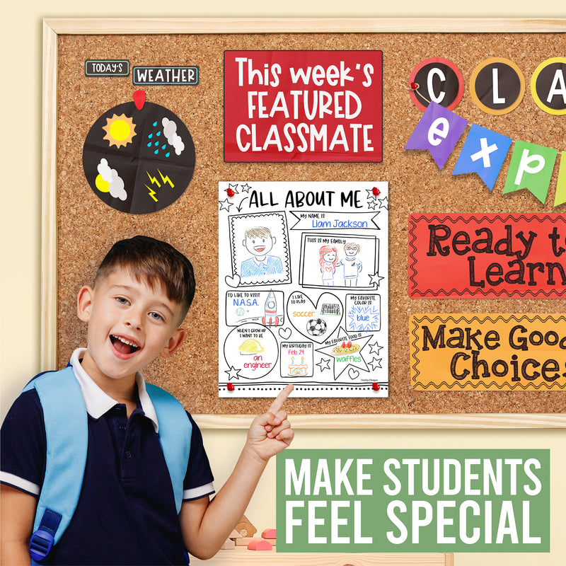 Star Student Read All About Me Posters, Set of 20