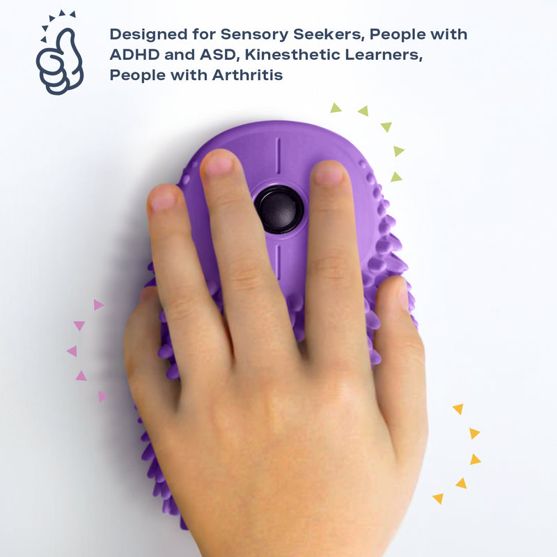 Hoglet Fidget Computer Mouse, Grape