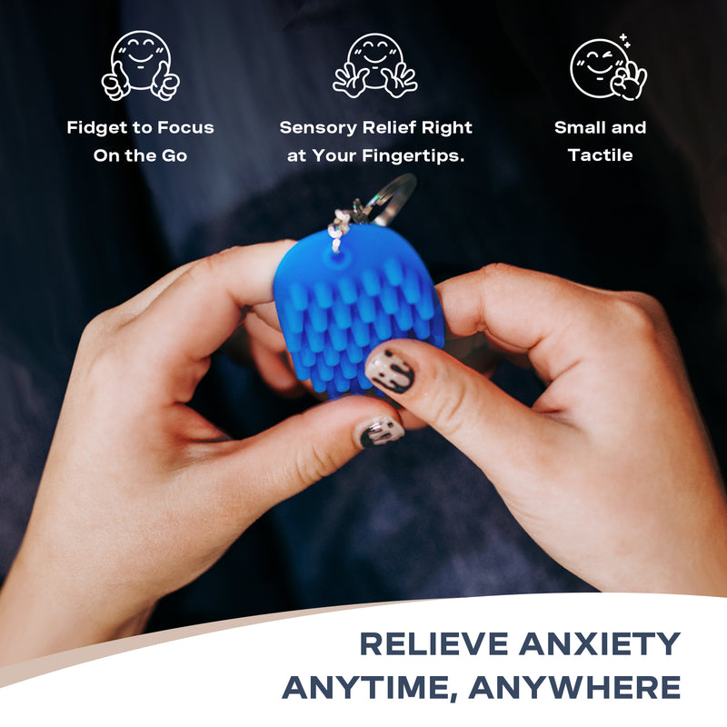 Fidget Keychain Blue