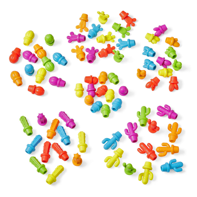 Colorful Cactus Counters, Set of 72