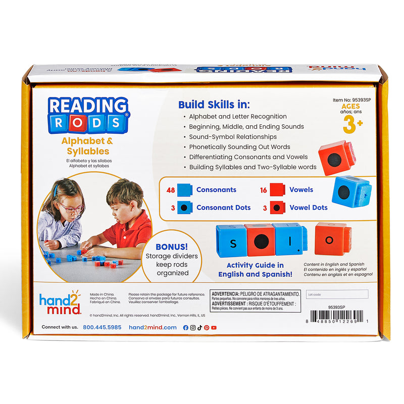 Spanish Reading Rods Syllables & Alphabet