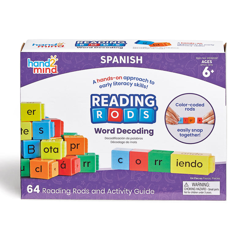 Spanish Reading Rods Word Decoding