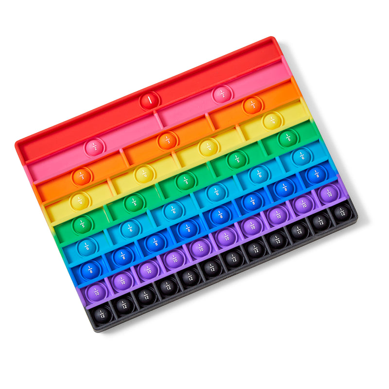 Fraction Sensory Bubble Popper Rainbow