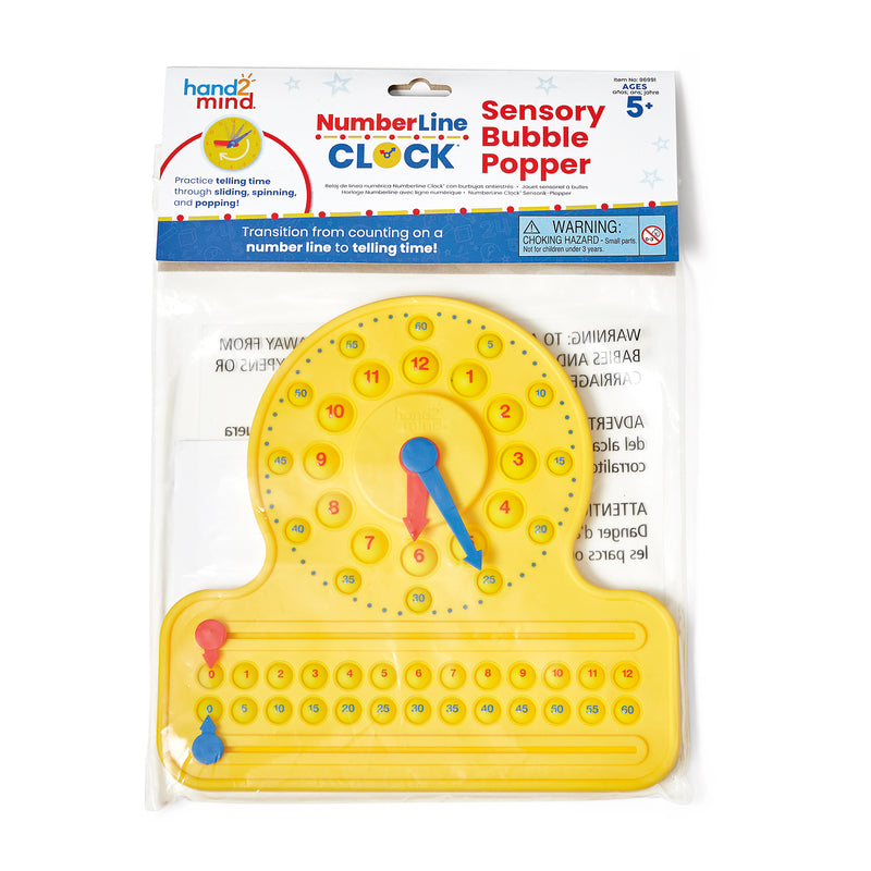 Numberline Clock Bubble Popper