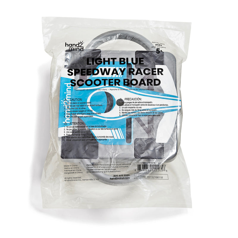 Speedway Racer Scooter Board, Light Blue