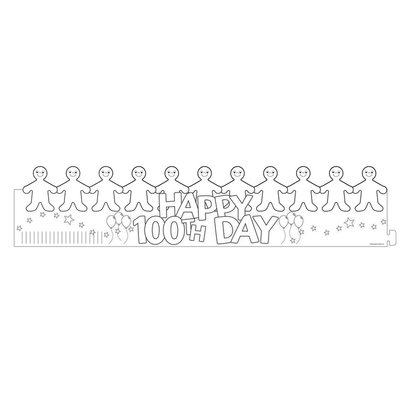 Happy 100th Day Paper Crowns, 24 Per Pack, 2 Packs