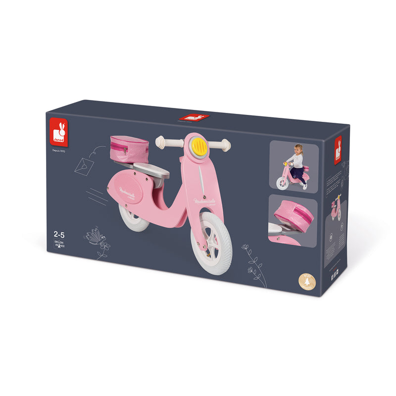 Pink Scooter Balance Bike Mademoiselle