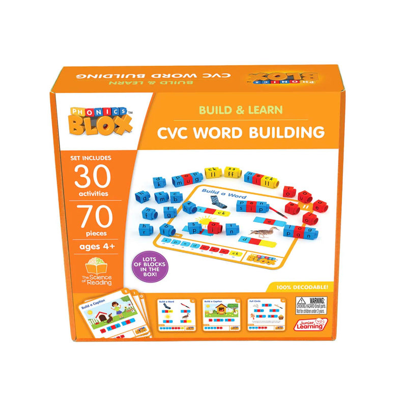 Cvc Word Building Phonics Blox