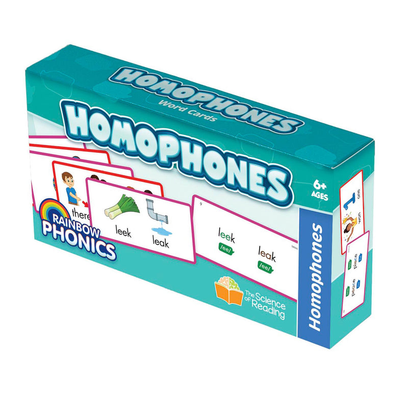 Rainbow Phonics Homophones Cards