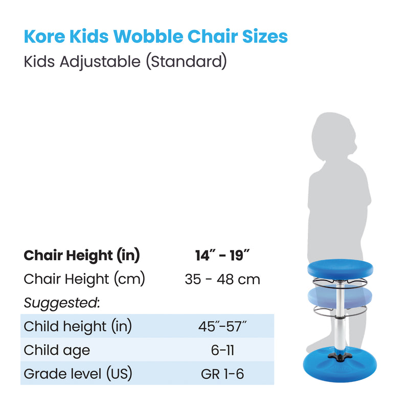 Kids Adjustable Chair 14-19in Blue