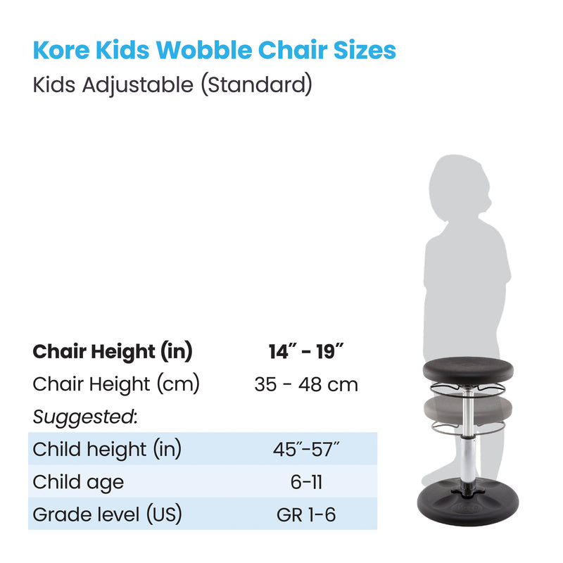 Kids Adjustable Chair 14-19in Black