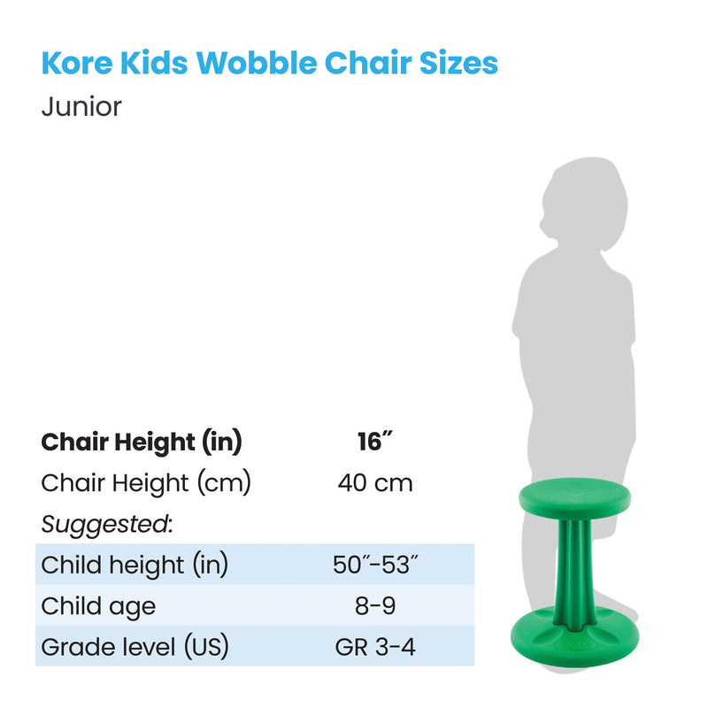 Kore Design™ Junior Wobble Chair 16in, Green