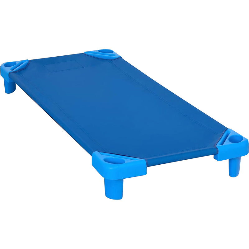 Stackable Standard Cot, 52" x 23" x 7", Blue