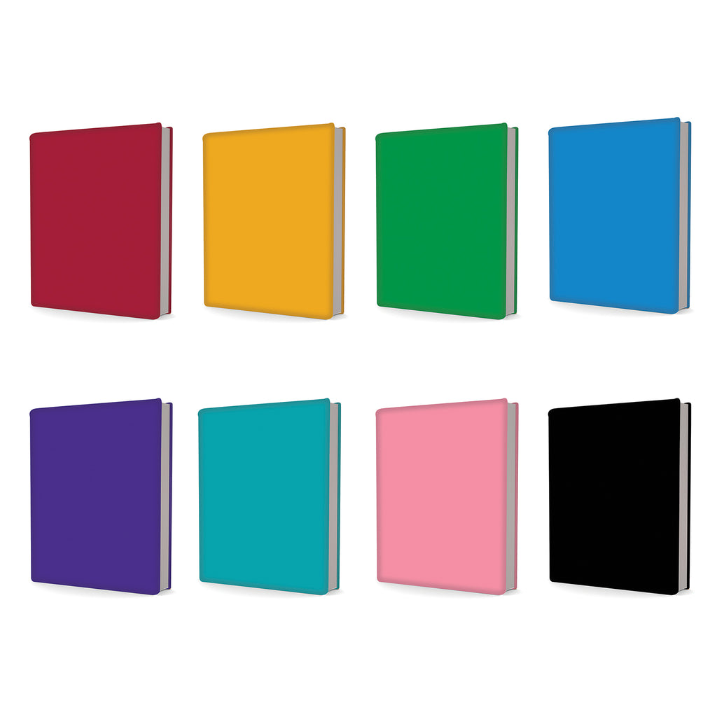 Standard Book Cover, Assorted Solids, Pack of 24