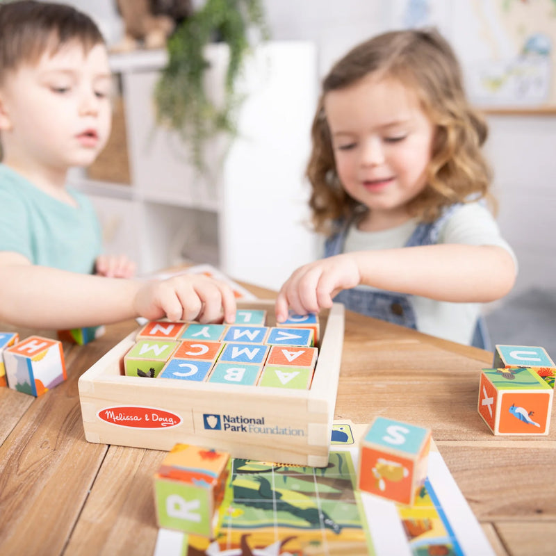 National Parks Wooden Blocks & Cube Puzzle