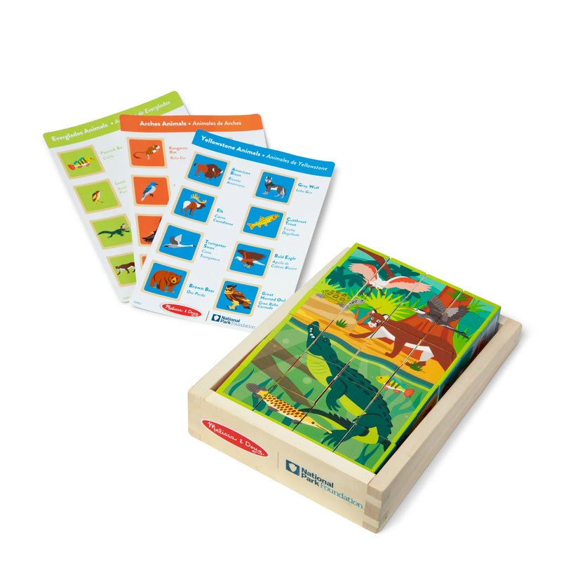 National Parks Wooden Blocks & Cube Puzzle