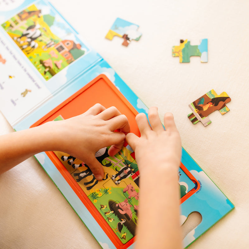 On The Farm Jigsaw Puzzles Magnetic Take Along