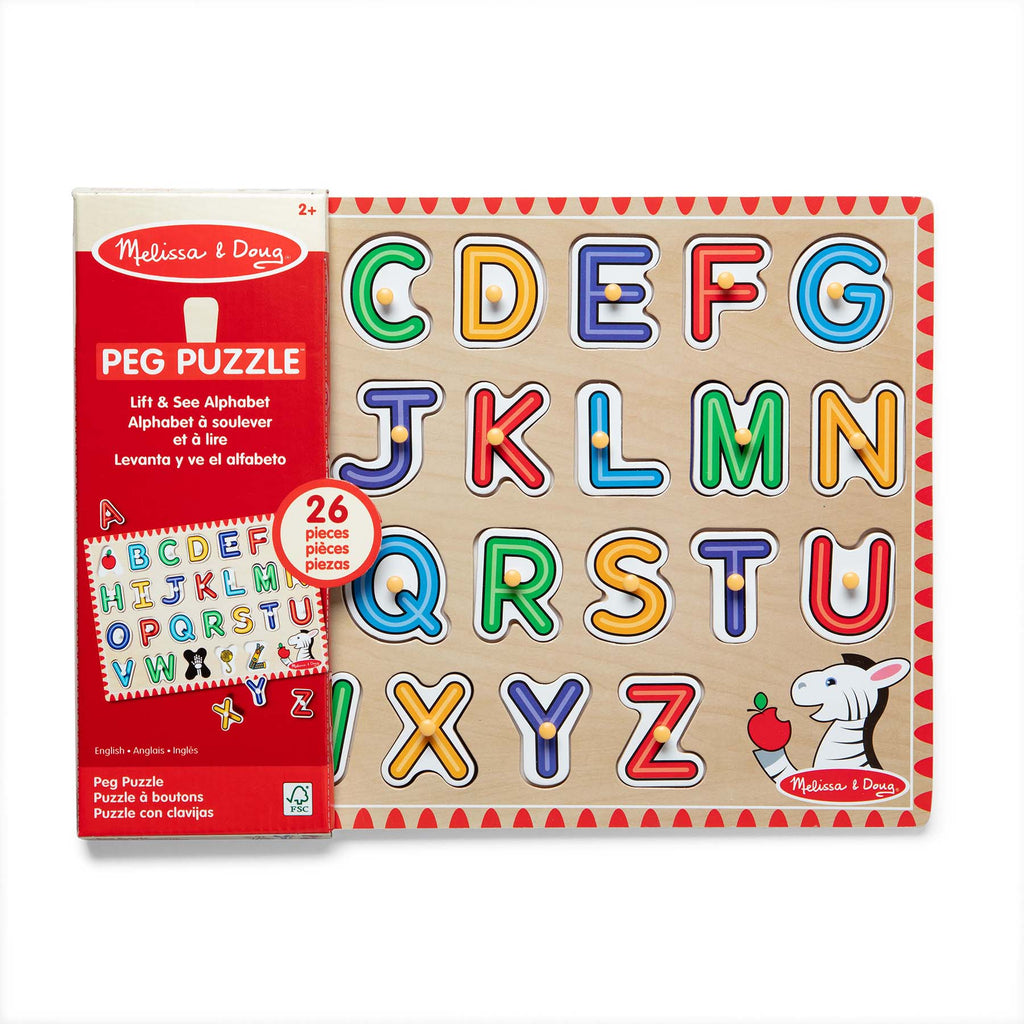 See-inside Alphabet Peg Puzzle 26 Pieces