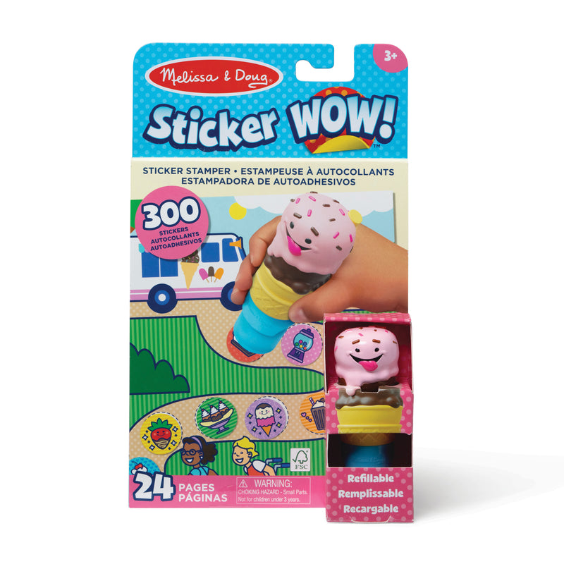 Ice Cream Activity Pad Sticker Wow