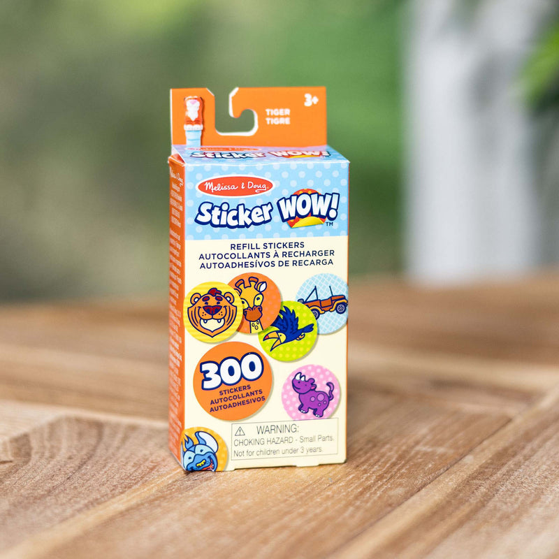 Sticker WOW! Refill Stickers - Tiger - 300 Per Pack, 6 Packs