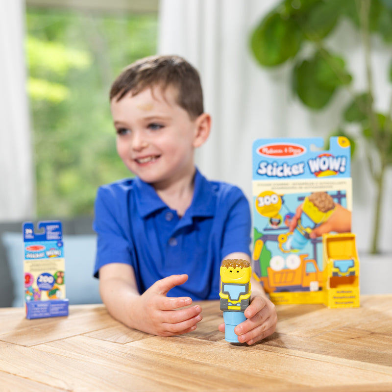 Bulldozer Activity Pad Sticker Wow