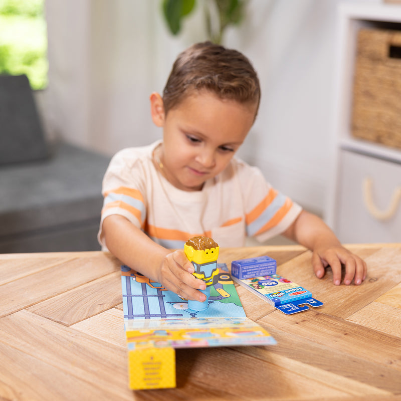 Bulldozer Activity Pad Sticker Wow