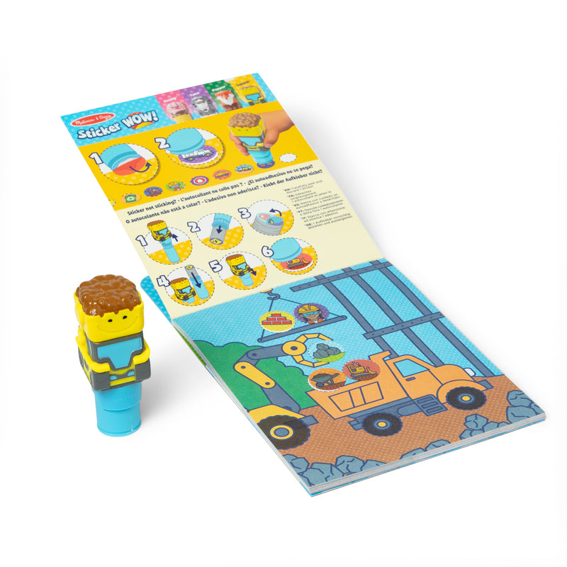 Bulldozer Activity Pad Sticker Wow