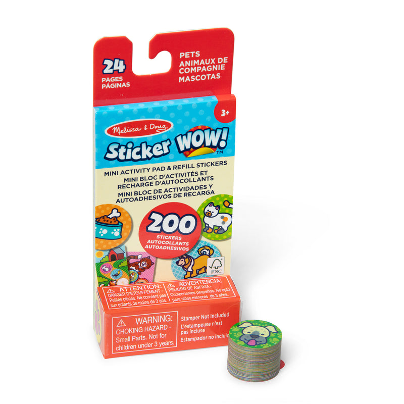 Pets Mini Activity Pad W/stickers Sticker Wow