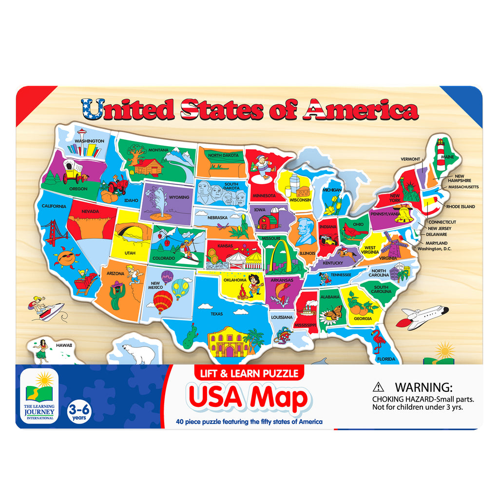 Lift & Learn Usa Map Puzzle