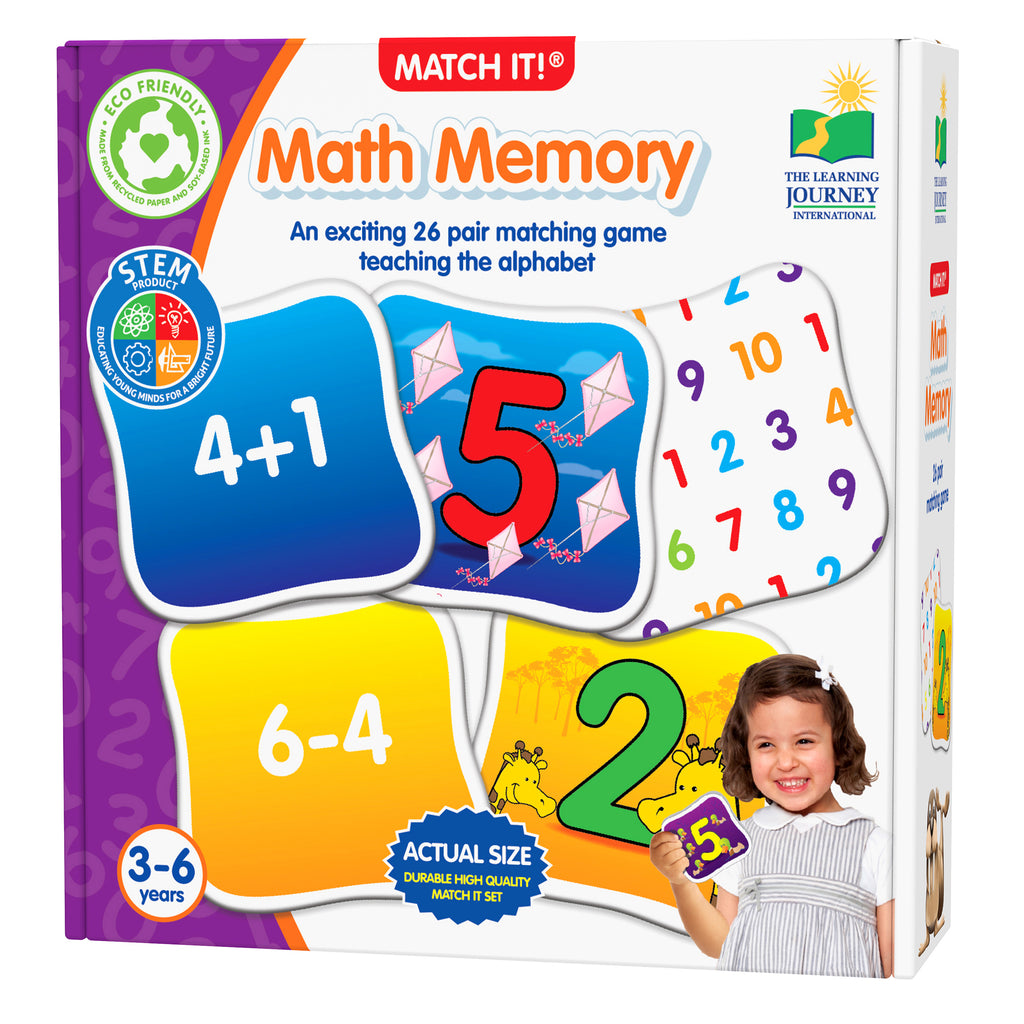 Math Memory Match It Game