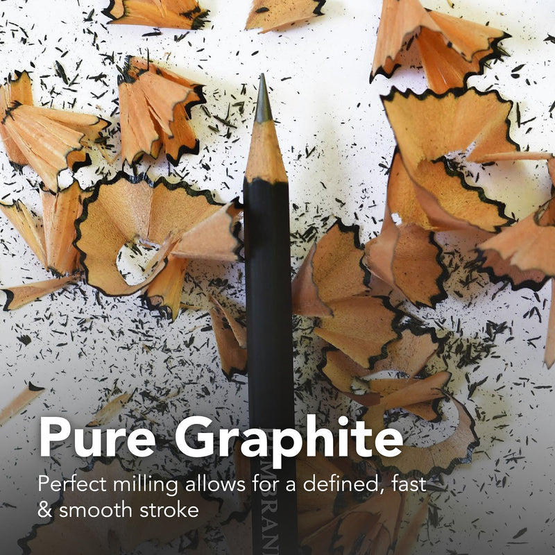 Art Design Graphite Pencil Set Tin Rembrandt Assorted 6ct