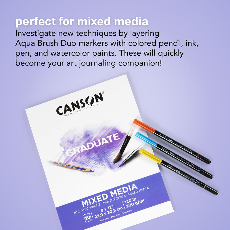 Aqua Brush Duo Markers Pastel 6ct